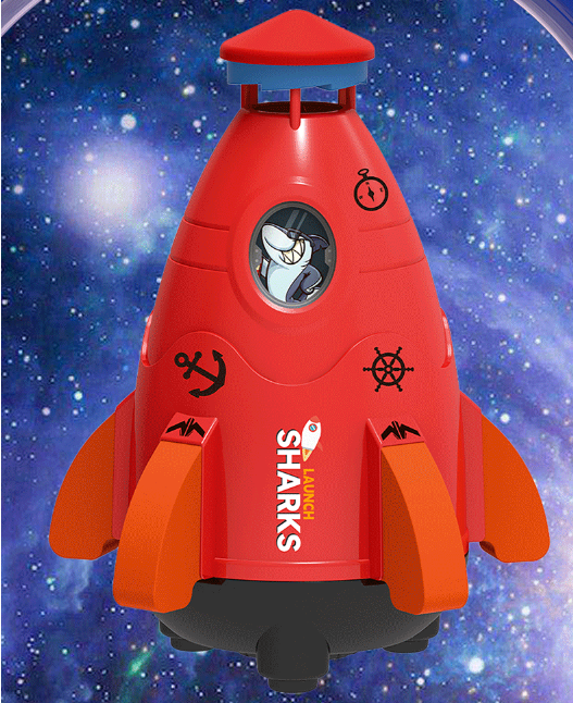 Space Rocket Sprinkler Spinner